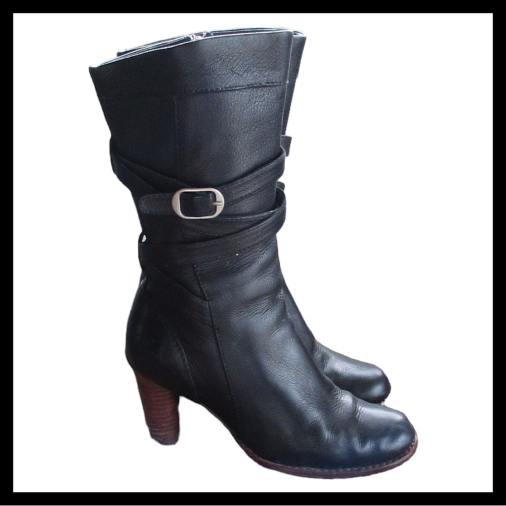 Ugg Leather Heel Boots Caroline